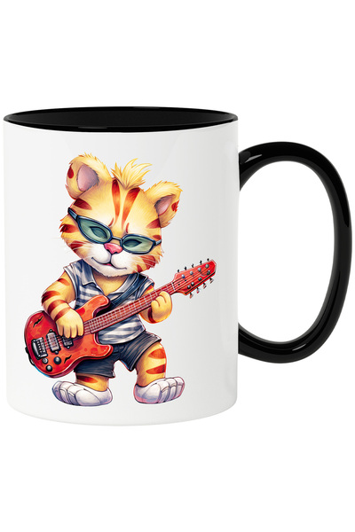 StoryGift Romania Cana cu un pui de tigru care canta la chitara | ilustratie ...
