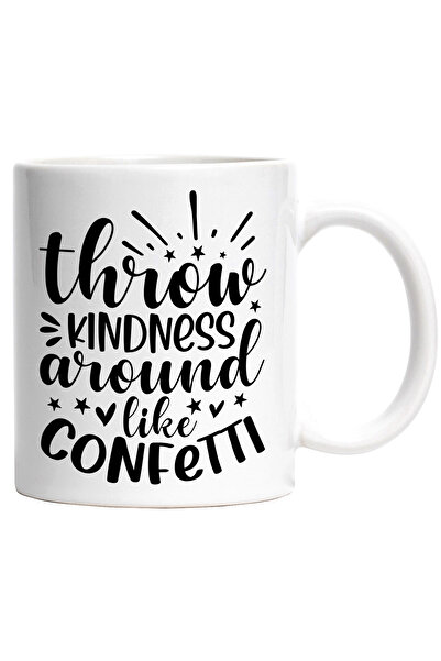 StoryGift Romania Cana cu inimioare si stelute cu mesajul "Throw kindness aro...