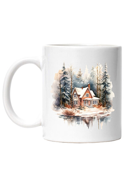 StoryGift Romania Cana cu o casa in padure, ilustratie, lac in fata casei, li...