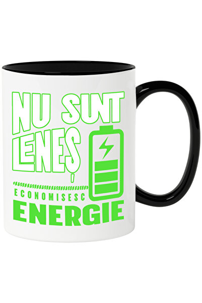 StoryGift Romania Cana Text haios Nu sunt leneș. Sunt pe modul eco, 330ml, Ce...