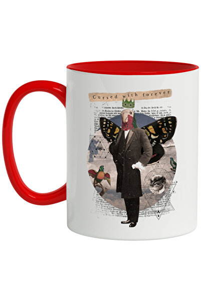 StoryGift Romania Cana Cu Mesaj In Engleza Cursed With Forever, Fluture, Coro...