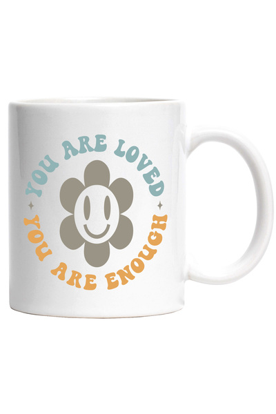 StoryGift Romania Cana cu o floare pentru iubita cu textul "Tu esti iubita, t...