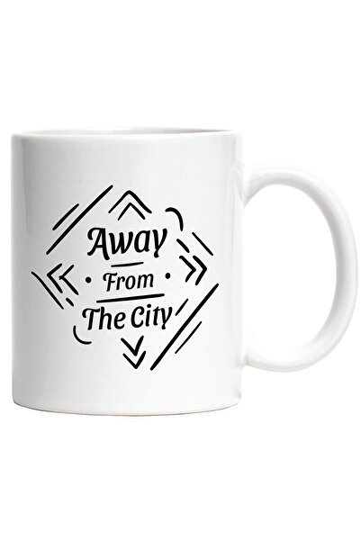 StoryGift Romania Cana Cu mesaj In Engleza Away From The City, Departe De Ora...