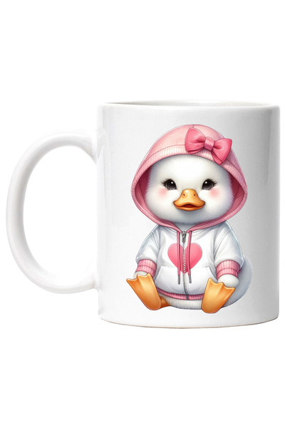 StoryGift Romania Cana cu o ratusca in hanorac | ilustratie | inima | funda |...