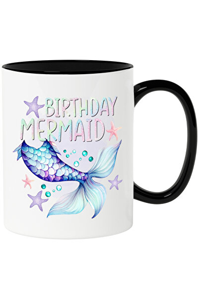 StoryGift Romania Cana cu o coada de sirena cu mesajul "Birthday Mermaid", ba...