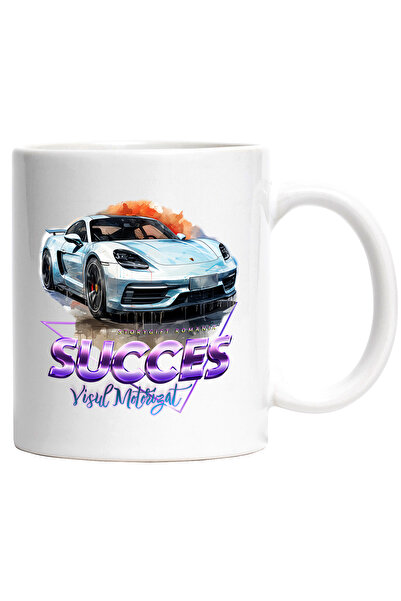 StoryGift Romania Cana Cu Mesaj Succes Visul Motorizat, Masina Sport, Ploaie,...