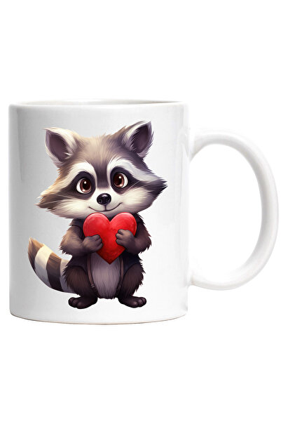 StoryGift Romania Cana cu un raton care tine in brate o inima | ilustratie | ...