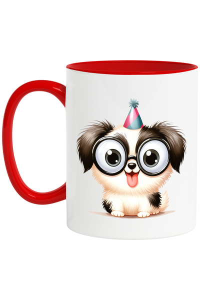 StoryGift Romania Cana cu un catel nebunatic | ilustratie | privire ciudata |...