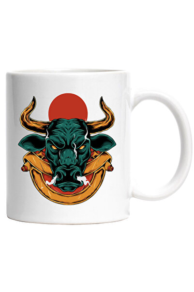 StoryGift Romania Mug With Buffalo, Circle, Soldier, Smoke, Multicolor 330 ml...