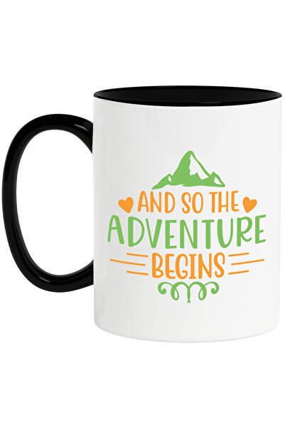 StoryGift Romania Cana cu munte si inimioare cu mesajul "And so the adventure...