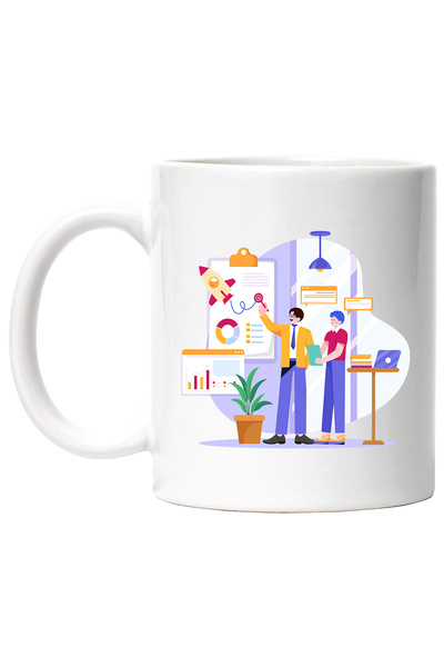 StoryGift Romania Cana Cu Racheta, Planificator, Birou, Laptop, Grafice, Mult...