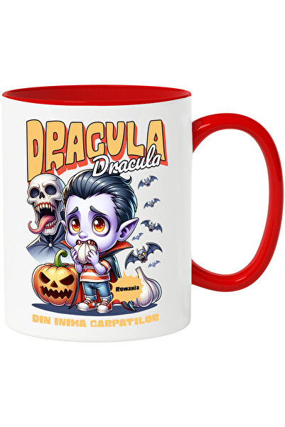 StoryGift Romania Cana cu Animatie Vampir cu Usturoi Text Dracula Din Inima C...