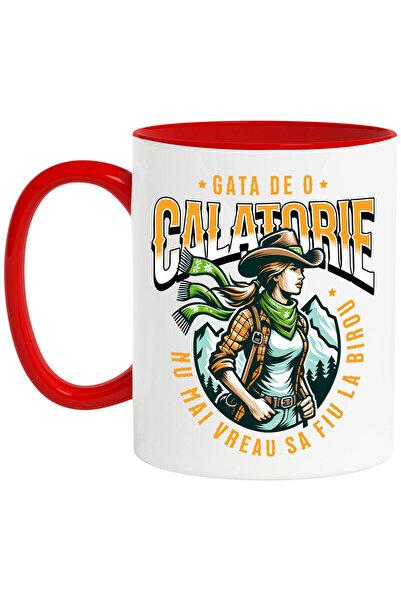 StoryGift Romania Cana cu Fata Cu palarie Si Rucsac Aventura Intre munti Text...