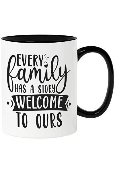 StoryGift Romania Cana cu mesajul "Orice familie are o poveste. Bun-venit in ...