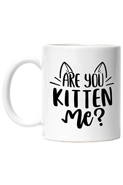 StoryGift Romania Cana cu mesajul in engleza "Are you kitten me?" - pisicuta ...