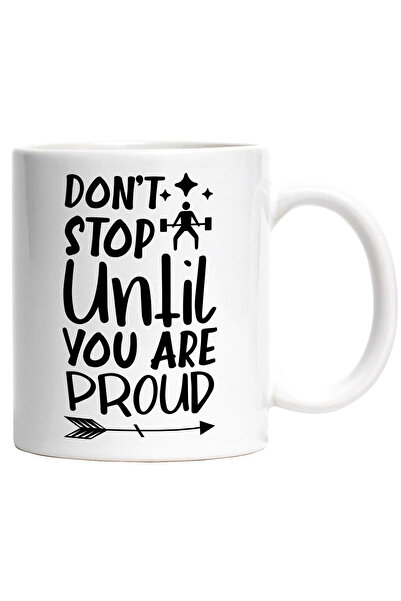 StoryGift Romania Cana cu mesajul "Nu te opri pana cand nu esti mandru" - rezultate ambitie cu Man, Cu Maner Alb