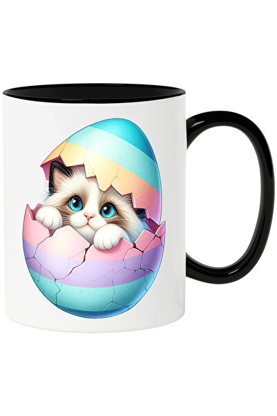 StoryGift Romania Cana cu o pisicuta Birmaneza care iese dintr-un ou spart | ...