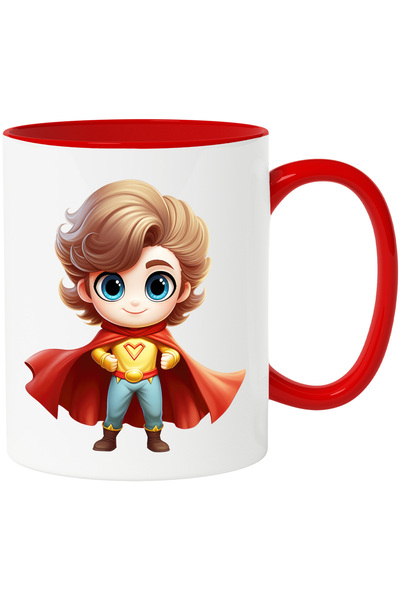 StoryGift Romania Cana cu un baiat erou | ilustratie | pelerina rosie | costu...