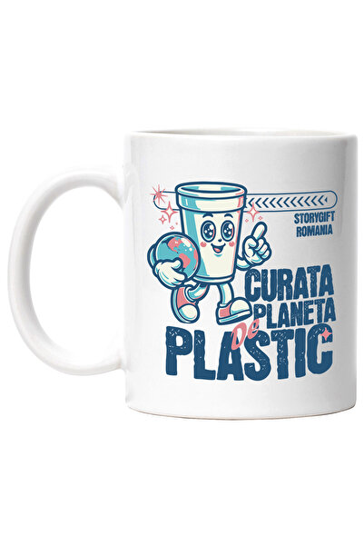 StoryGift Romania Cana curata planeta de plastic cos de gunoi reciclare, 330m...