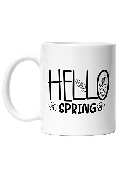 StoryGift Romania Cana cu floricele si cu mesajul in limba engleza "Hello, sp...