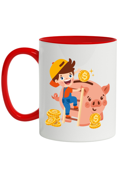 StoryGift Romania Cana Cu Pusculita, Purcel, Monede, Copil, Sapca, Scara, Mul...