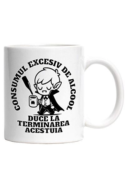 StoryGift Romania Cana cu Vampir Haios Cu Colti Si Pelerina, Cana De Cafea Te...