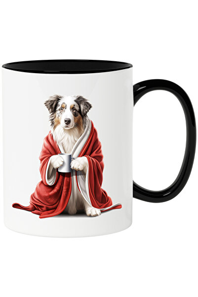 StoryGift Romania Cana cu un caine serios care are un capod pe el | ilustrati...