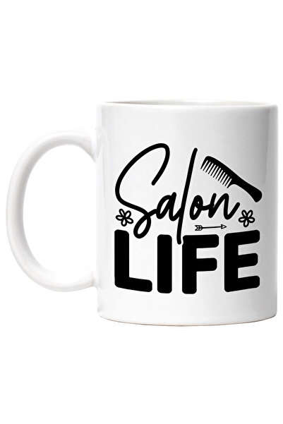 StoryGift Romania Cana pentru femeile care lucreaza intr-un salon - floricele...