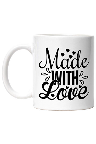 StoryGift Romania Cana cu inimioare si mesajul "Made with love" - facut cu iu...