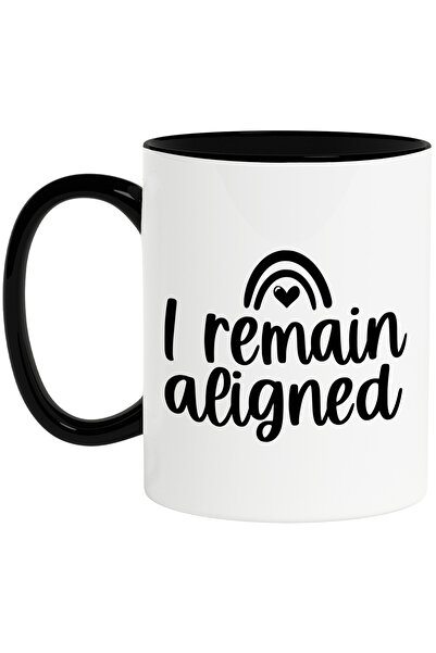 StoryGift Romania Mug with heart and the message "I remain aligned" - raman a...