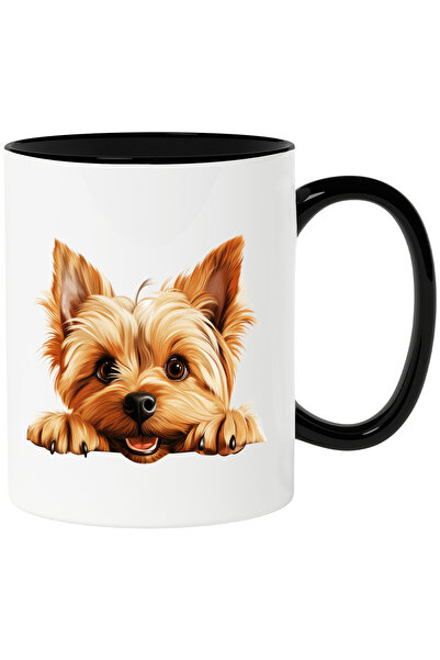 StoryGift Romania Cana cu o catelusa jucausa | ilustratie | maro | pentru iub...