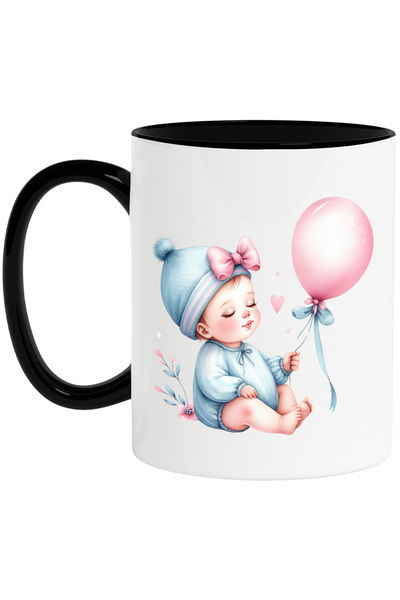 StoryGift Romania Cana cu un bebelus somnoros | ilustratie | tine un balon | ...