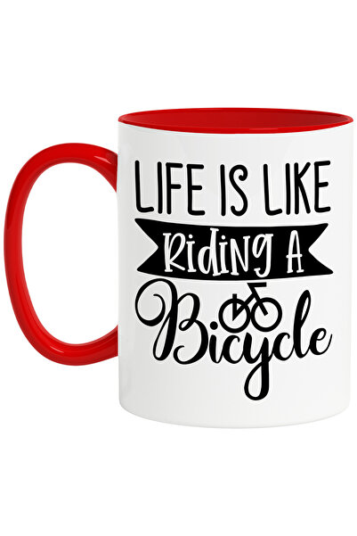 StoryGift Romania Cana pentru pasionatii de ciclism cu mesajul "Viata este ca...