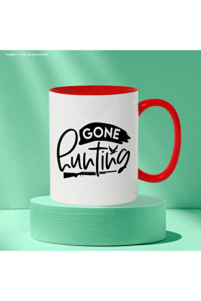 StoryGift Romania Mug with the text in English "Gone hunting" - gone hunting passion with , With ,STG