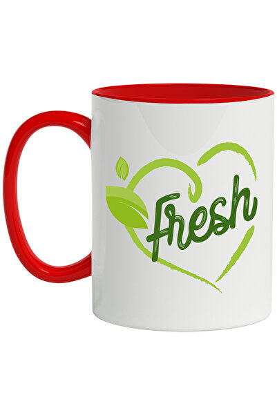 StoryGift Romania Cana Cu Mesaj Fresh, Inima, Frunze, Natural, Proapat, Multi...