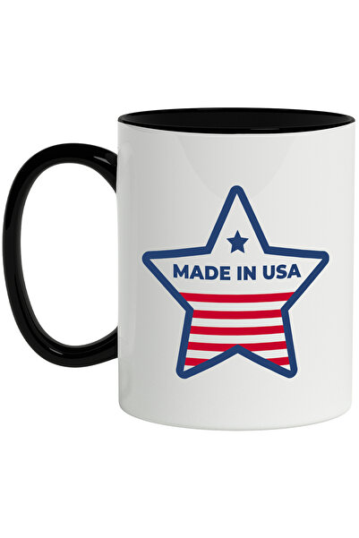StoryGift Romania Cana Cu Mesaj In Engleza Made In USA, America, Stea, Multic...