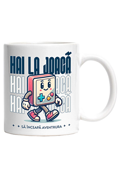 StoryGift Romania Cana Hai la joaca joc video realitate virtuala, 330ml, Cera...