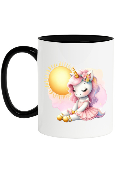 StoryGift Romania Cana cu un unicorn, ilustratie, soare, emotionat, floricele...