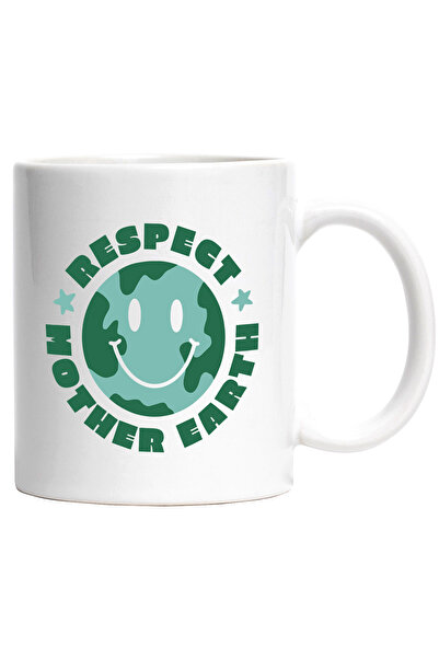 StoryGift Romania Cana Cu Mesaj In Engleza Respect Mother Earth, Planeta, Ste...