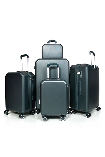 MORANO Murano 5-Piece Luggage Set with Expandable Zipper and Spinner Wheels, 30/26/22/18/12 Inch