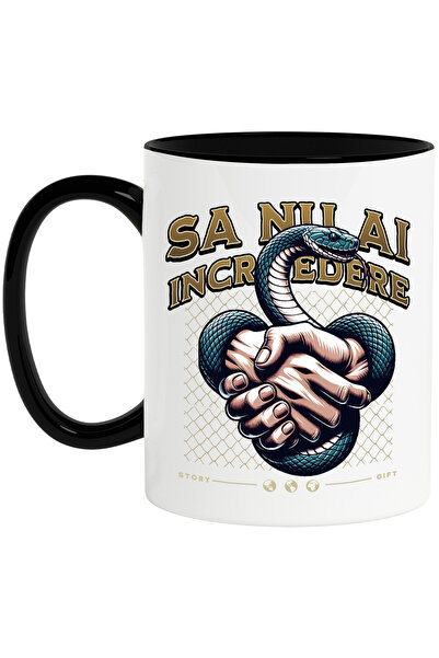 StoryGift Romania Cana Sa Nu Ai Incredere - Sarpe, Strangere de Mana, 330ml, ...