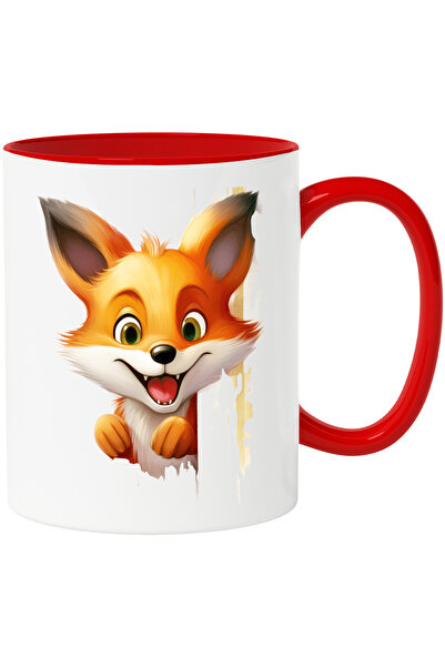 StoryGift Romania Cana cu o vulpe vesela | ilustratie | animal salbatic | nat...