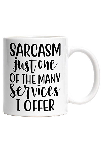 StoryGift Romania Cana cu mesajul "Sarcasmul, doar unul dintre multele servic...