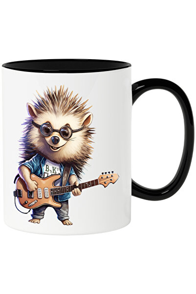 StoryGift Romania Cana cu un arici cu ochelari | ilustratie | canta la chitar...