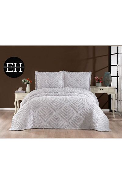 ELVİRAHOME Double 3 Pcs Nordic Bedspread Set-Bed Cover Set-Pike Set Daily Dowry