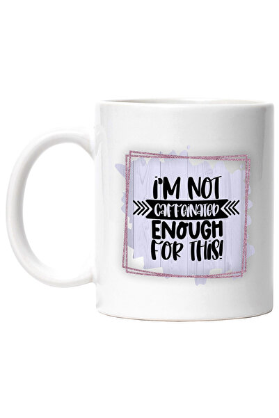 StoryGift Romania Cana cu mesajul "I'm not caffeinated enough for this", ilus...