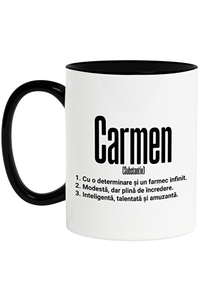 StoryGift Romania Cana Cu Numele Carmen, si Mesaj Motivational, Determinare, ...