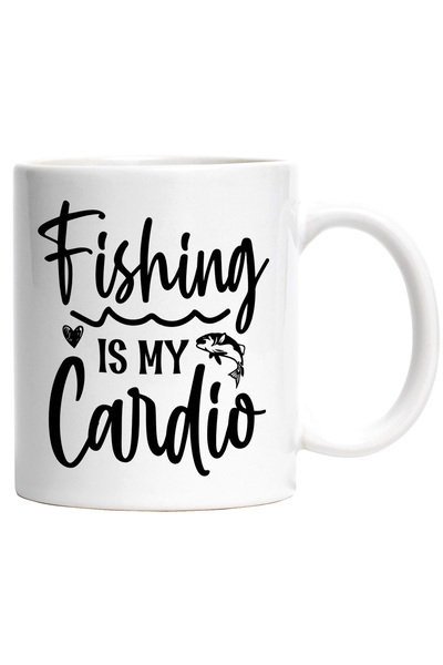 StoryGift Romania Cana pentru pasionatii de pescuit cu mesajul "Fishing is my...