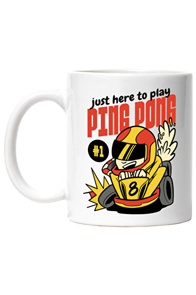 StoryGift Romania Cana Cu Mesaj In Engleza Just Here To Play Ping Pong, Cursa...