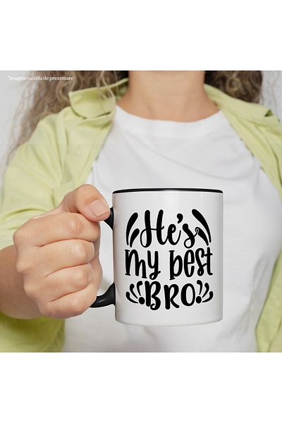 StoryGift Romania Mug for the best brother who helps you in need - family support with Handle, With, STG